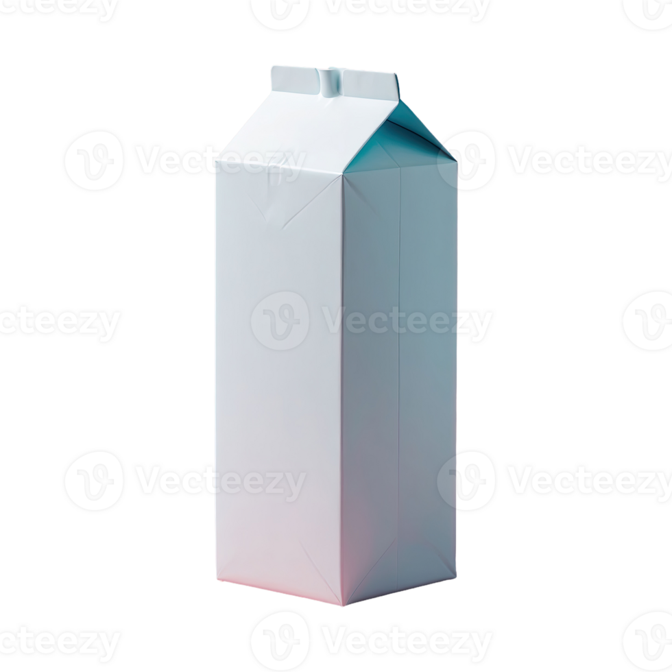 AI generated plain Milk Carton isolated on transparent background png