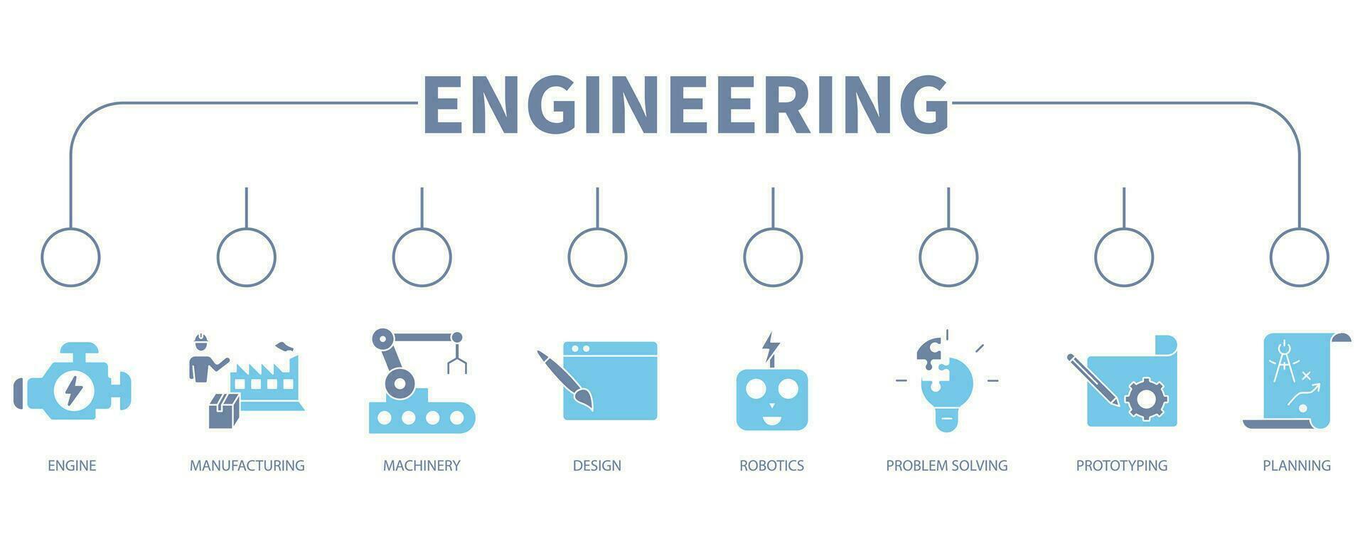 Engineering banner web icon vector illustration concept