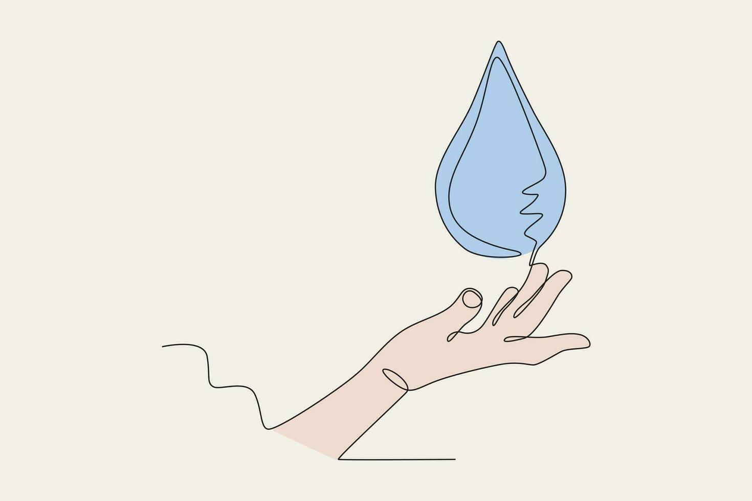 Very clean water vector