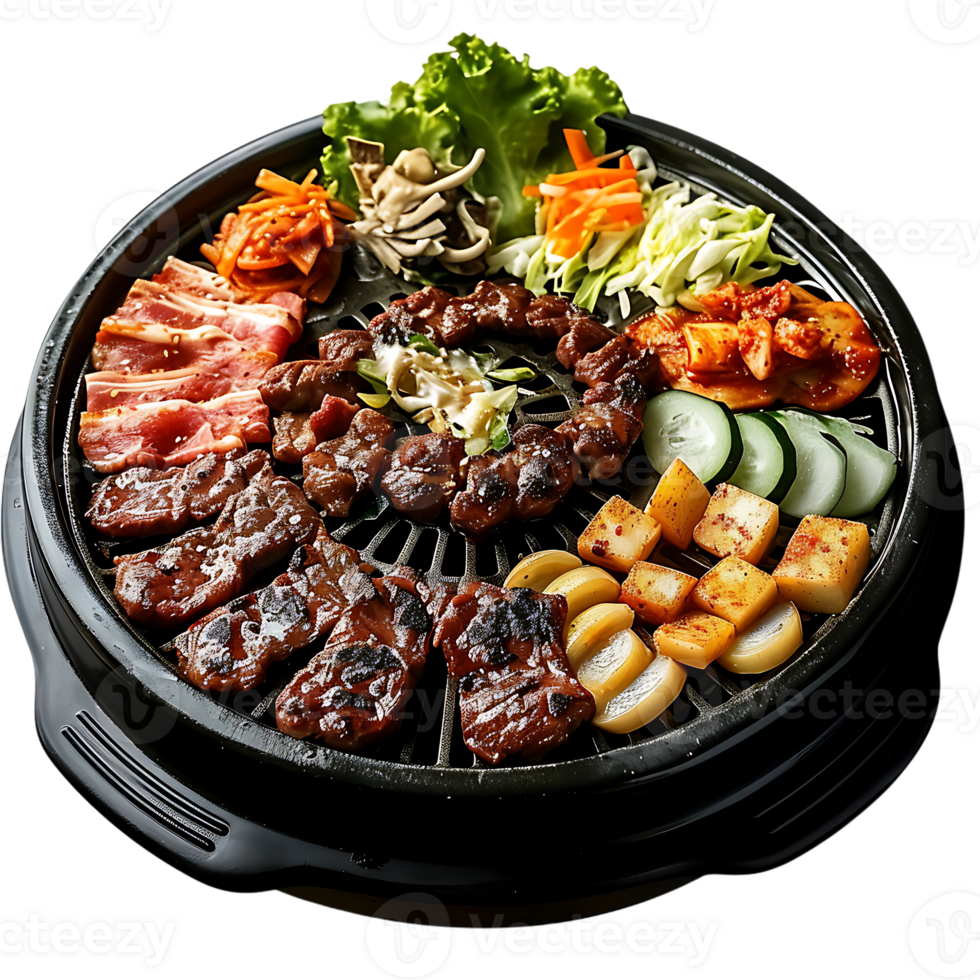 AI generated Savoring Korean BBQ png