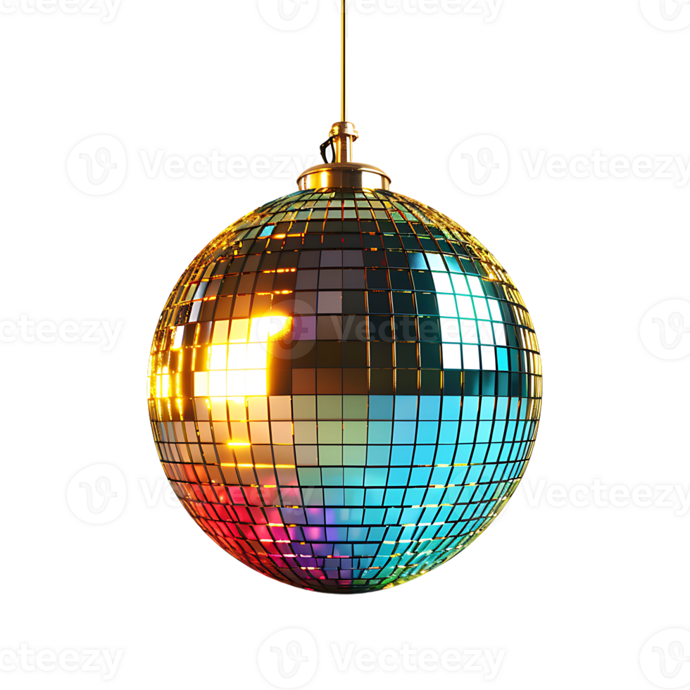 AI generated Modern Disco Ball png