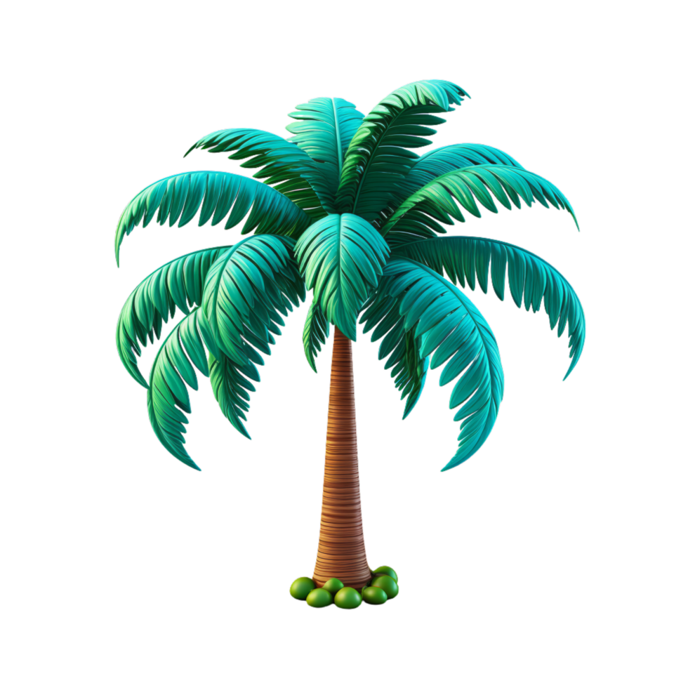 AI generated 3D Palm Tree png
