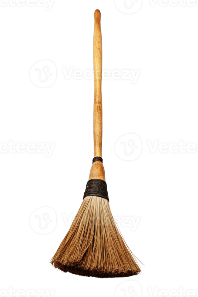 AI generated 3D Cleaning Broom Isolated On Transparent Background png