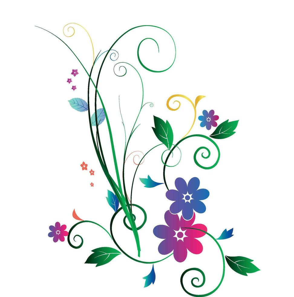 luxury creative floral decorative flower  abstract vector