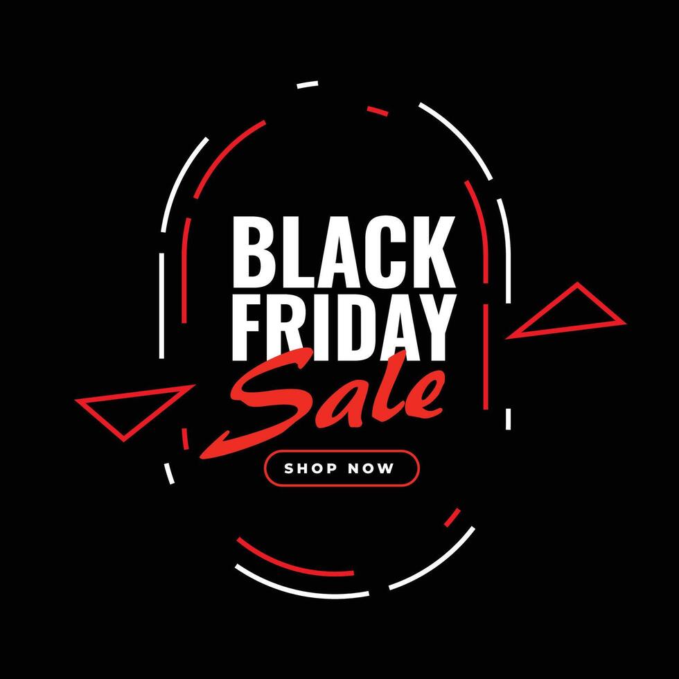 memphis style black friday sale background vector