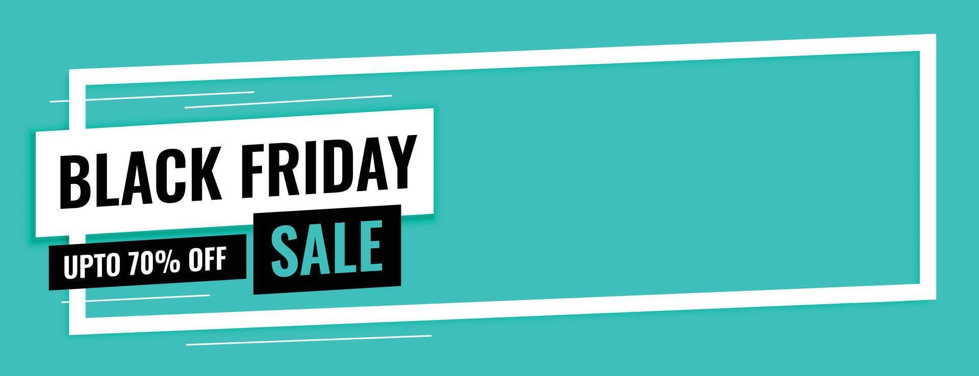 Black friday sale offer banner with text space vector