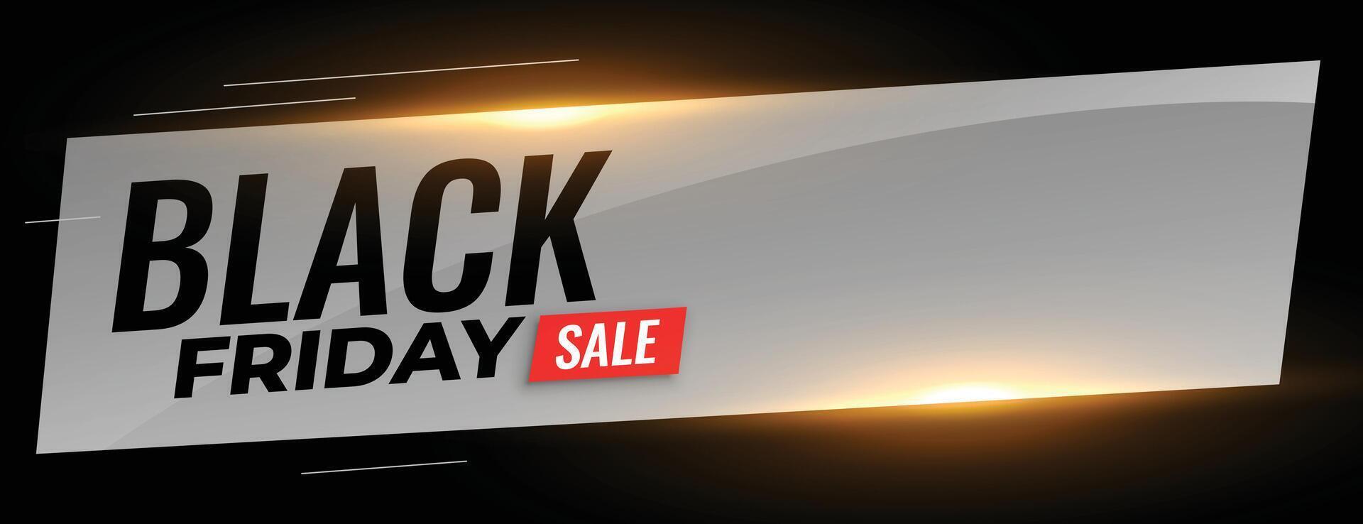 Black friday sale modern banner with text space vector