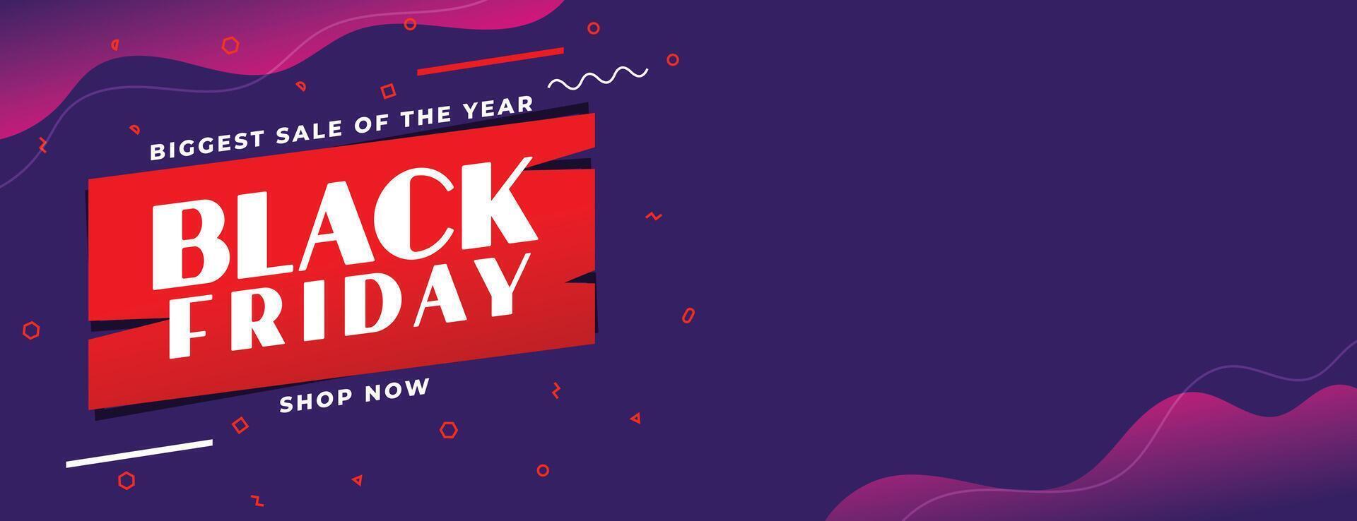 black friday event sale banner with text space vector