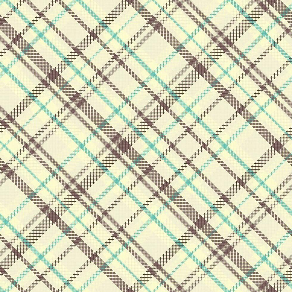 Tartan plaid pattern with texture and summer color. vector