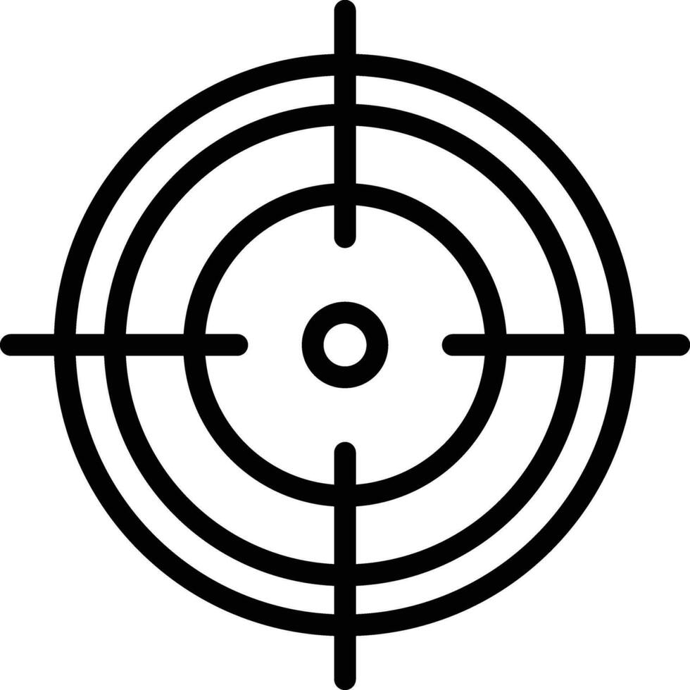 disparar objetivo vector icono