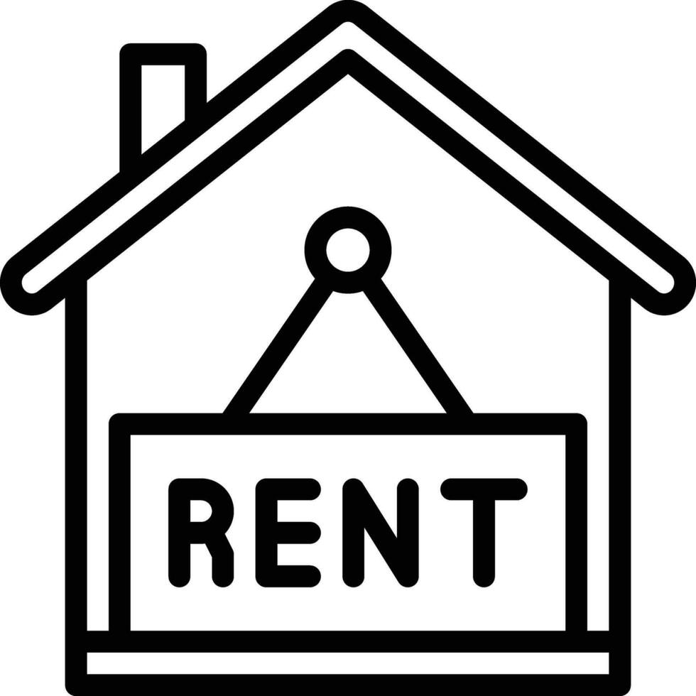 Rent House Vector Icon