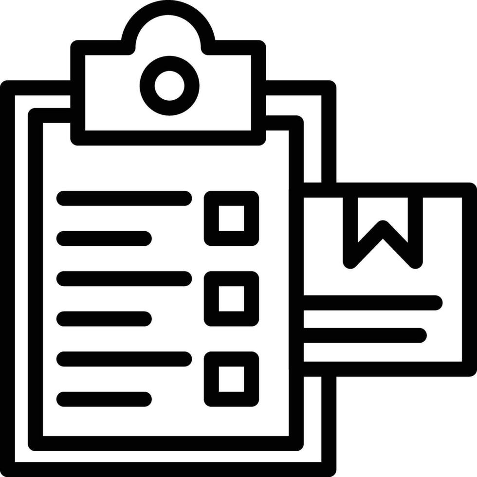 Delivery Box List Vector Icon