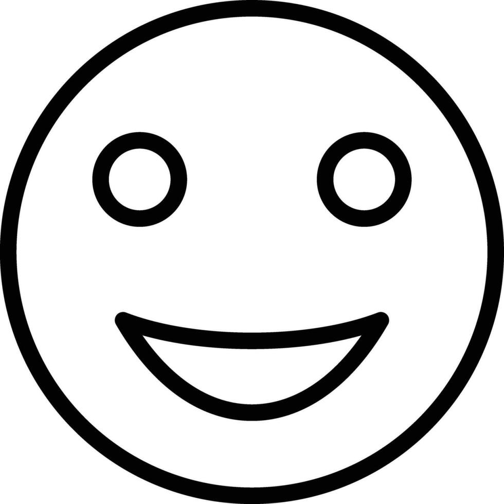 Smiling Face Vector Icon