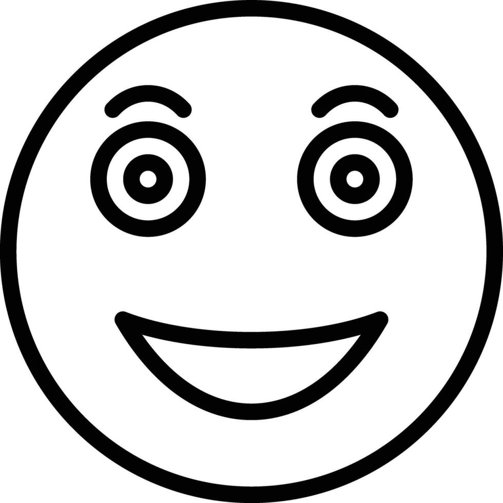 Grinning Face Vector Icon