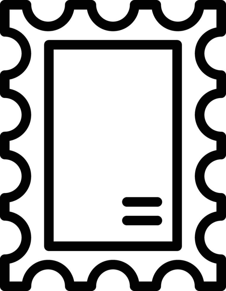 Post Stamp Vector Icon