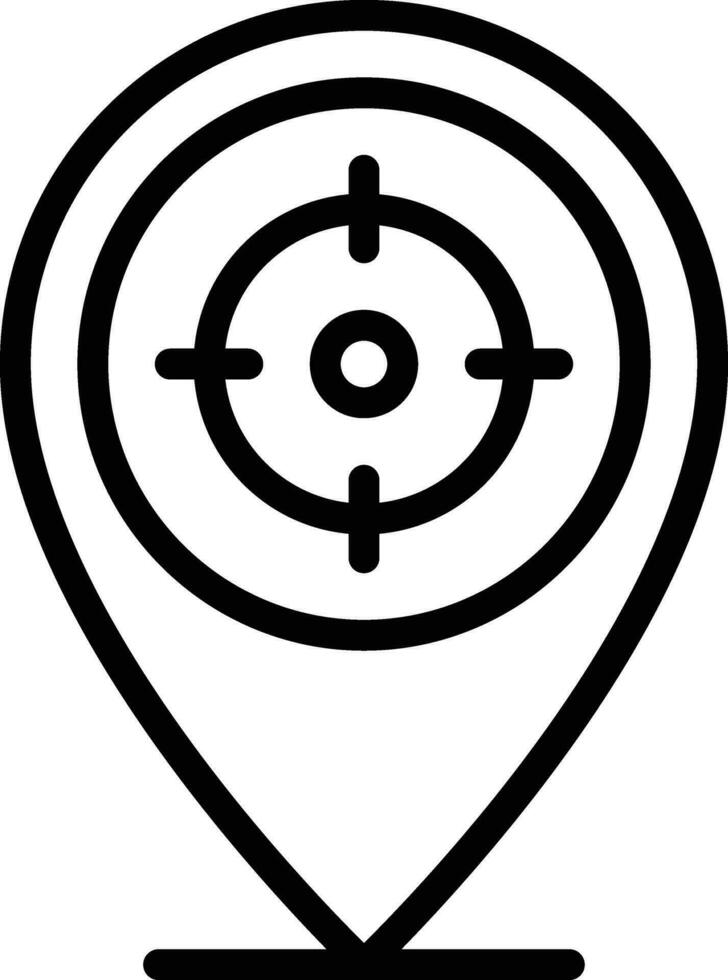 Target Location Vector Icon