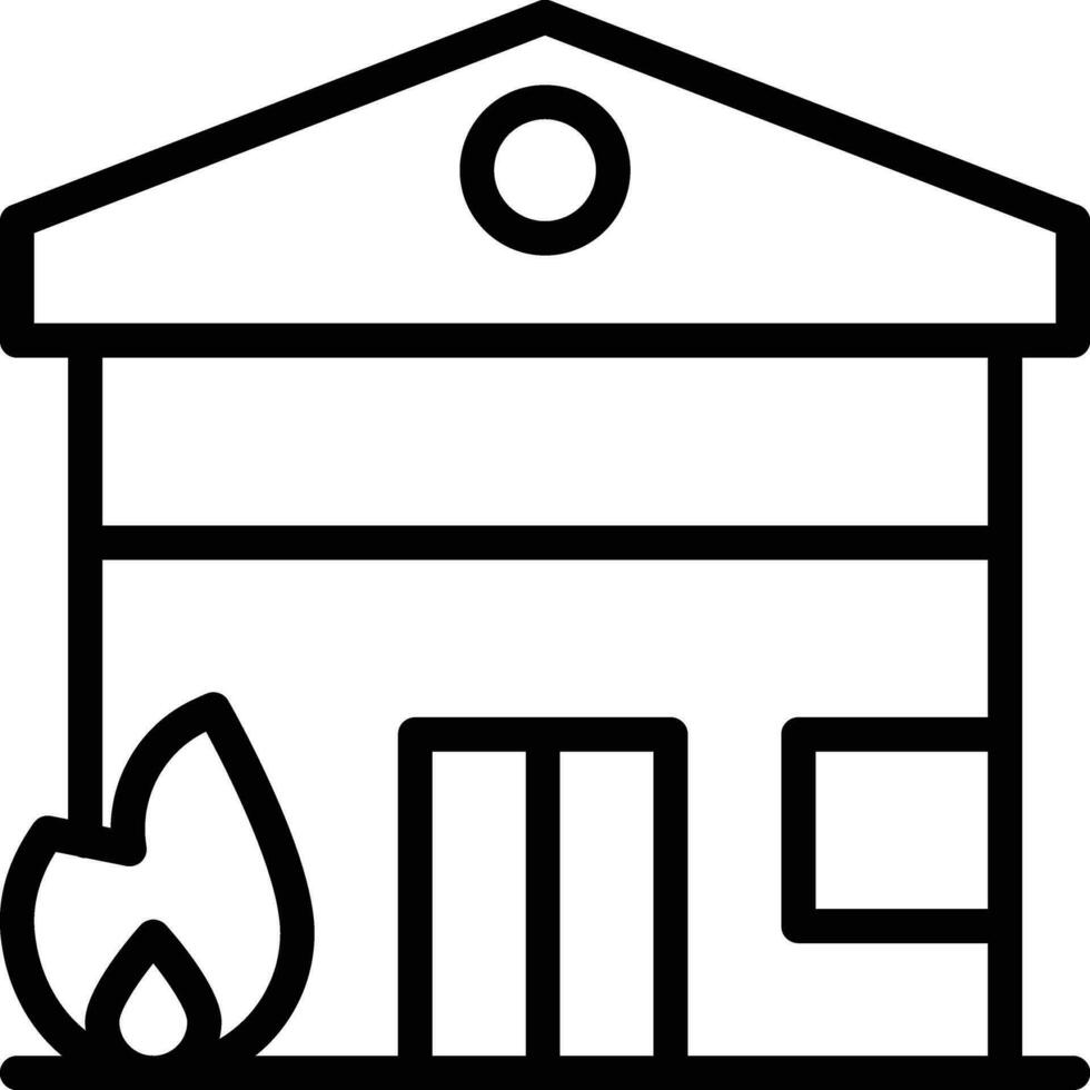 House Fire Vector Icon