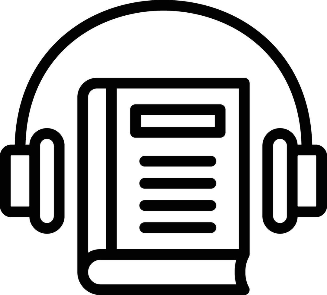 Audio Book Vector Icon