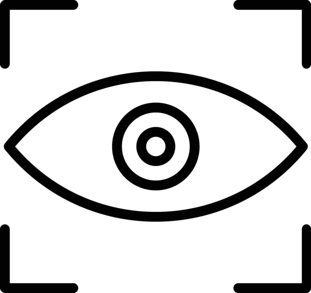 seguridad visión vector icono