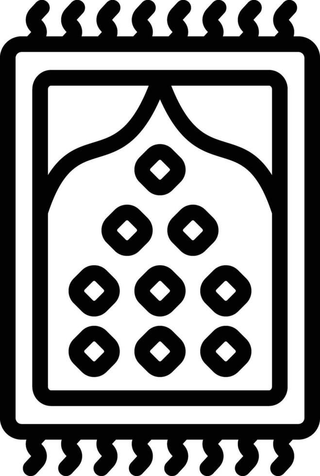 Prayer Mat Vector Icon