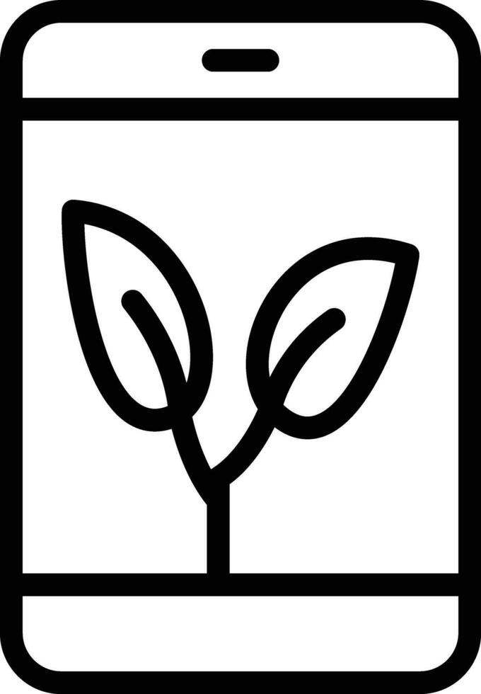 Eco Smartphone Vector Icon