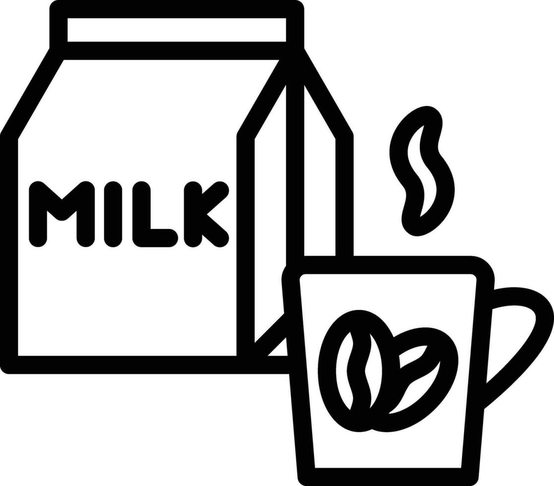 Coffee Milk Vector Icon