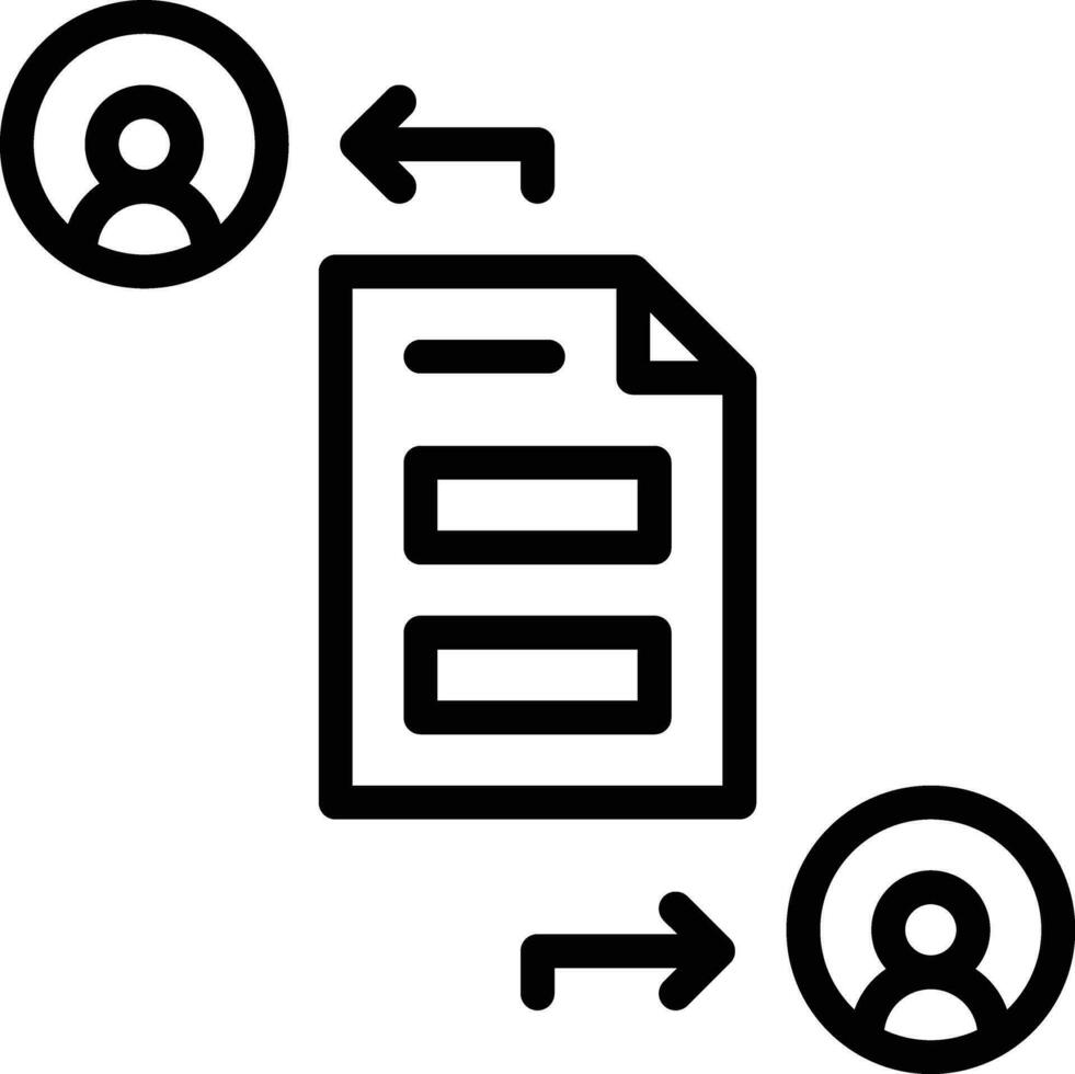 File Sharing Vector Icon