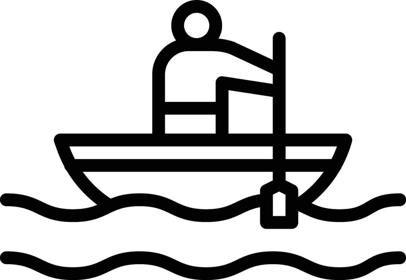 Rowing Vector Icon