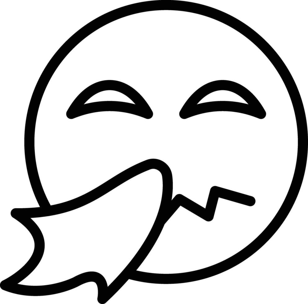 Sneezing Face Vector Icon