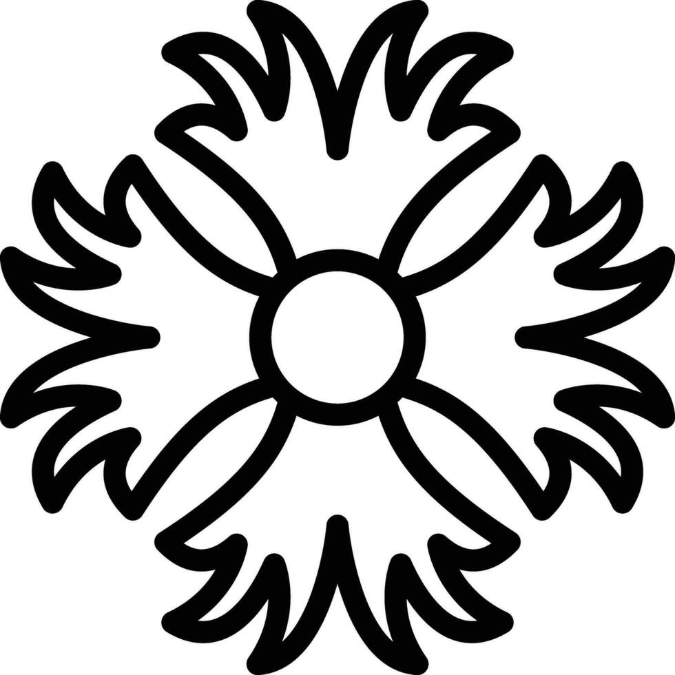 Fringed Dianthus Vector Icon