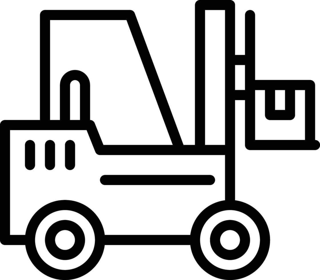 Forklift Vector Icon