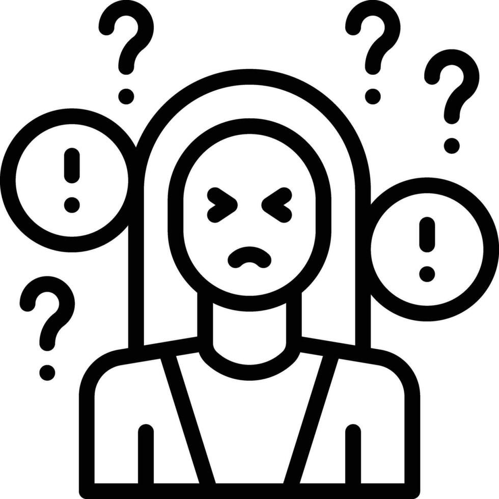 Anxiety Vector Icon