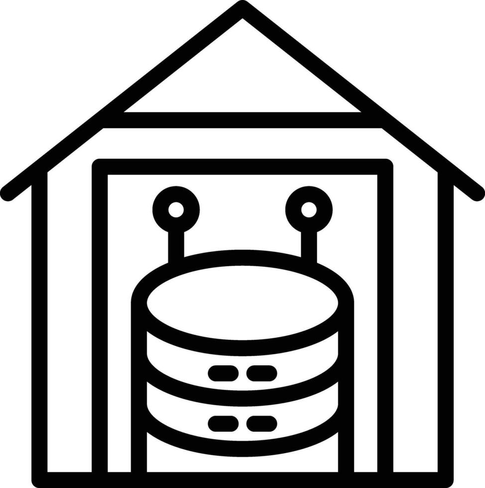 Data Warehouse Vector Icon