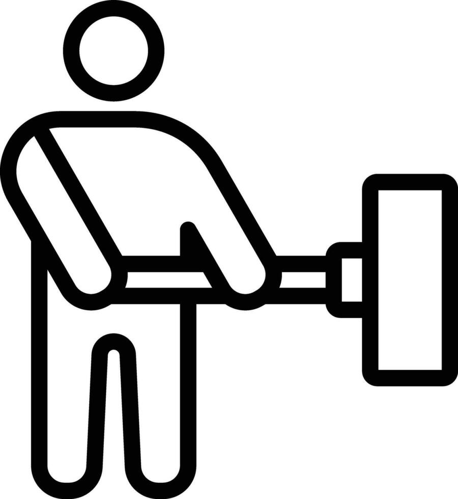 Man Holding Wiper Vector Icon