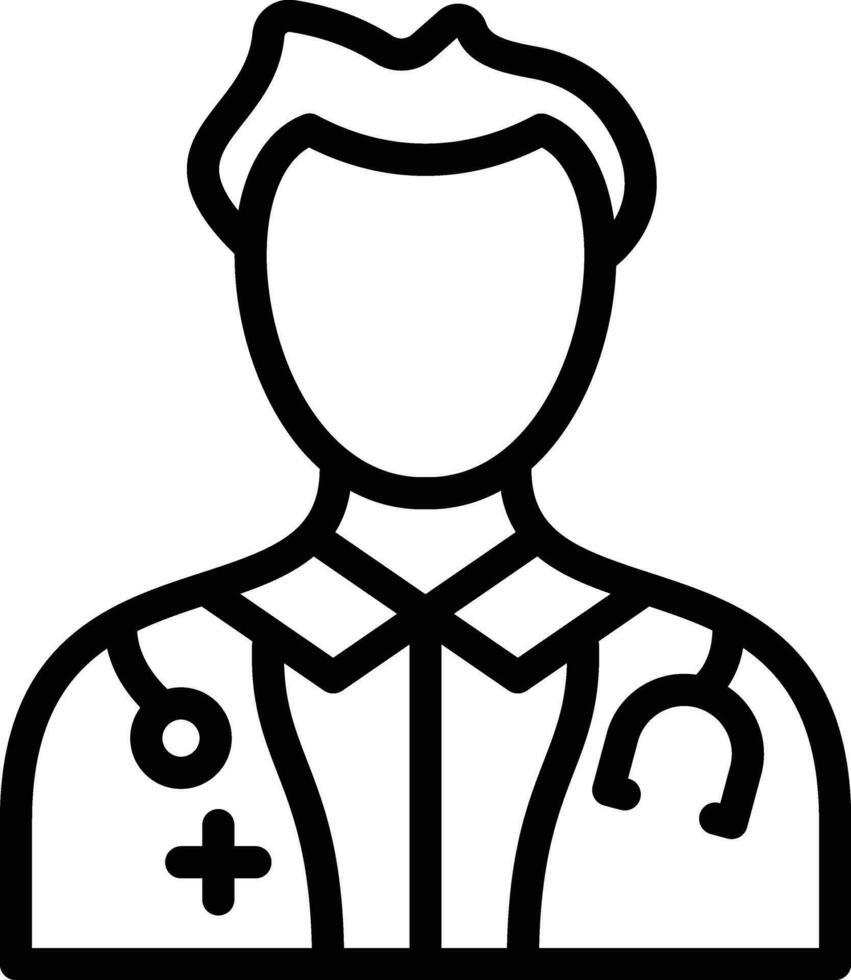 masculino médico vector icono