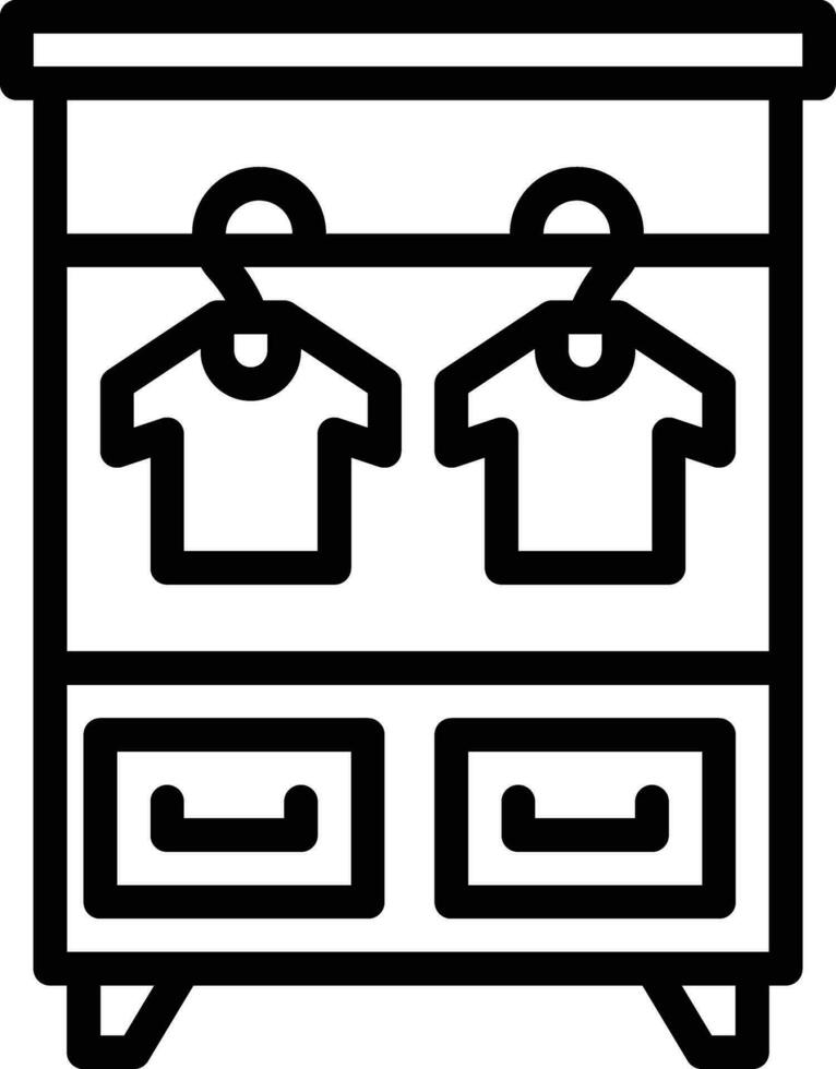 Clothes Rack Vector Icon