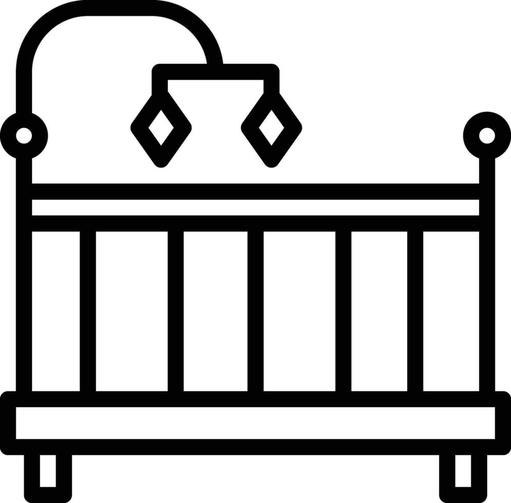 Crib Vector Icon