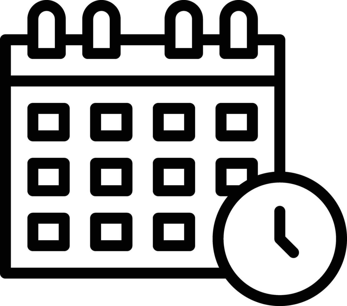 icono de vector de horario