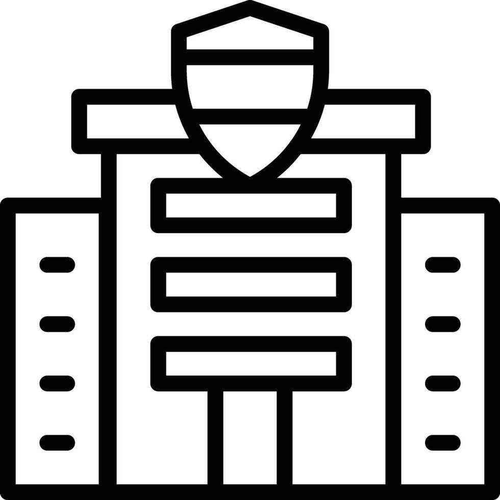 Police Station Vector Icon