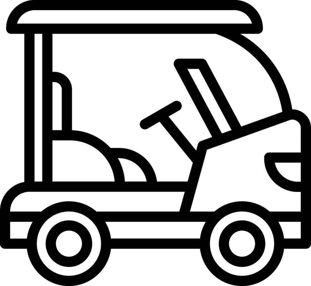 Golf Cart Vector Icon