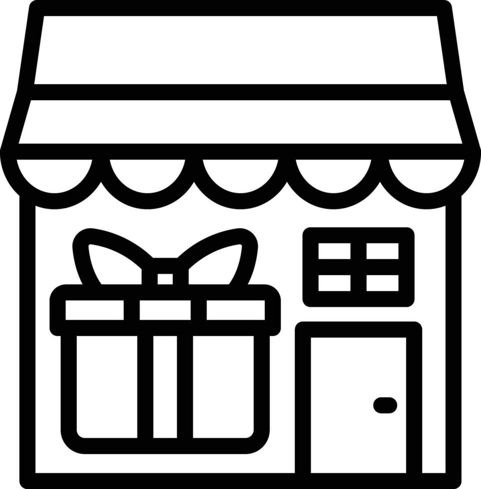 Gift Shop Vector Icon