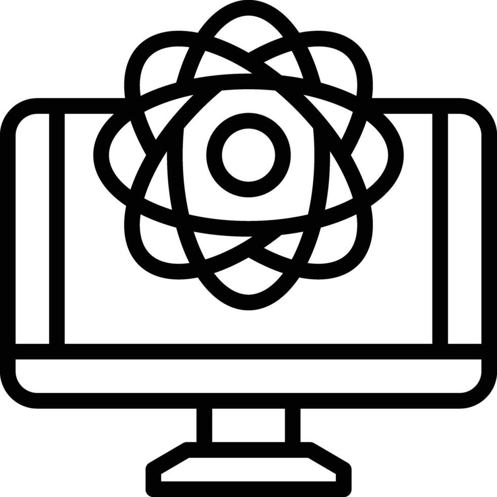 Quantum Computing Vector Icon