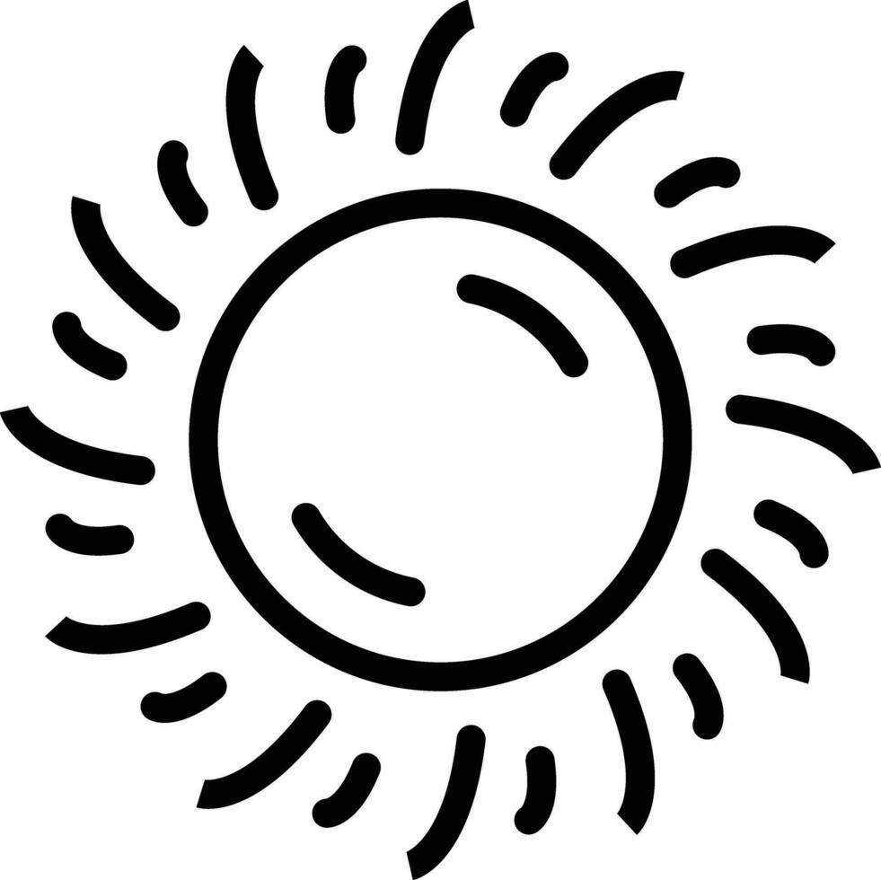 icono de vector de sol