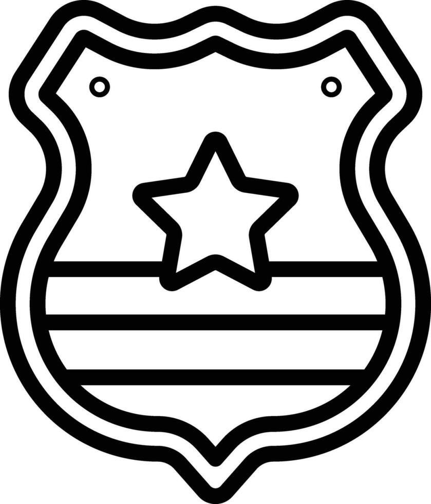 Police Badge Vector Icon