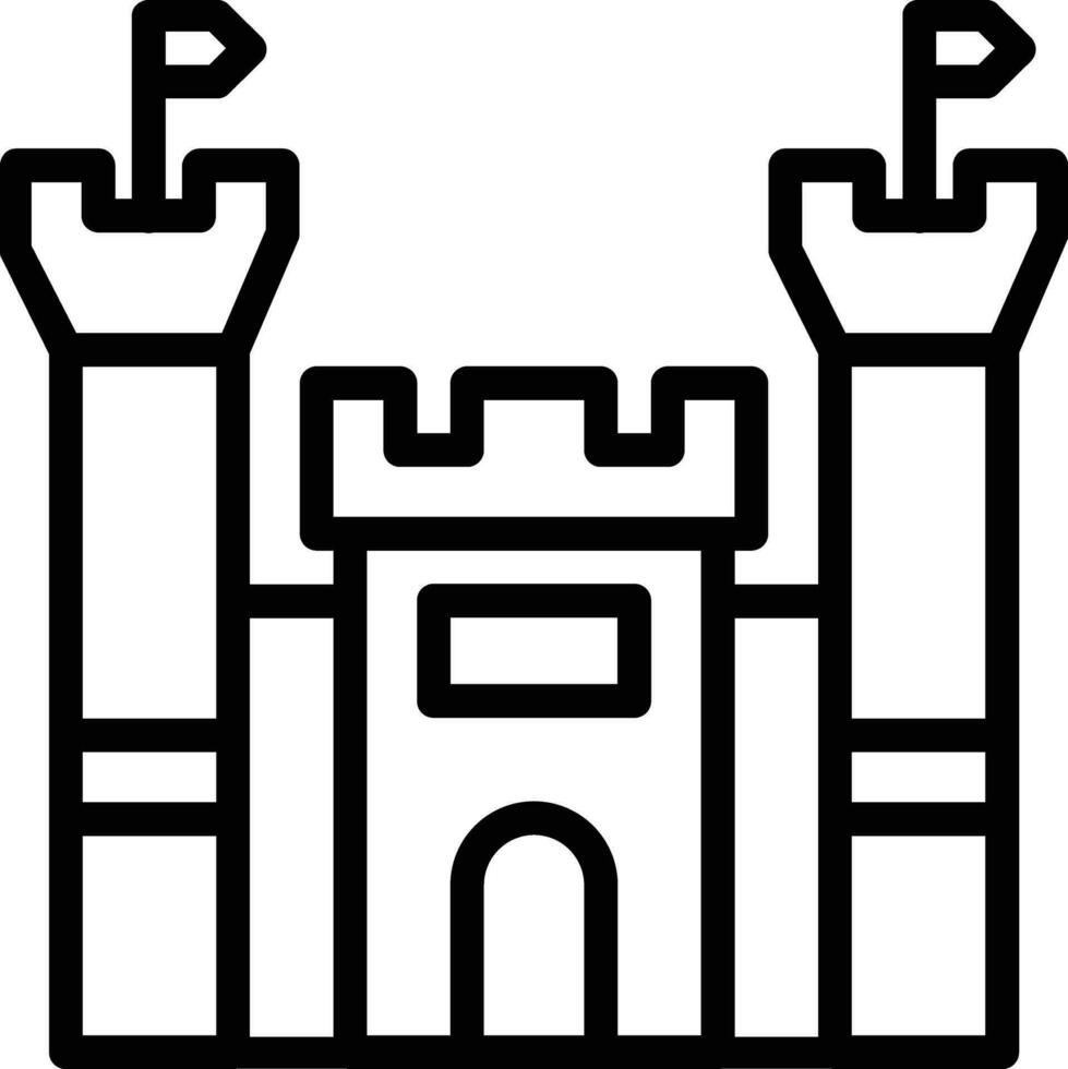 icono de vector de castillo