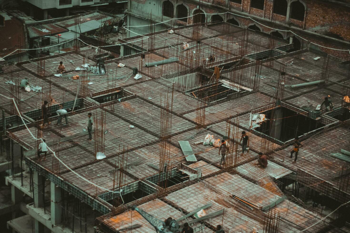 The structure of building construction. photo