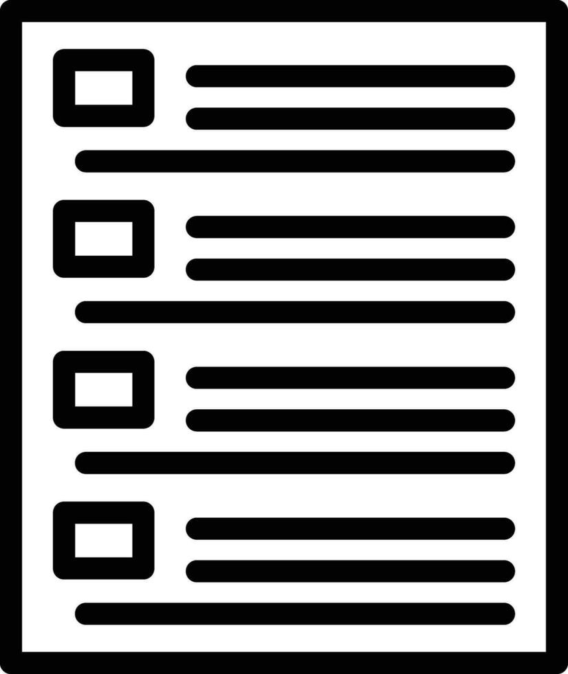 Tasks List Vector Icon