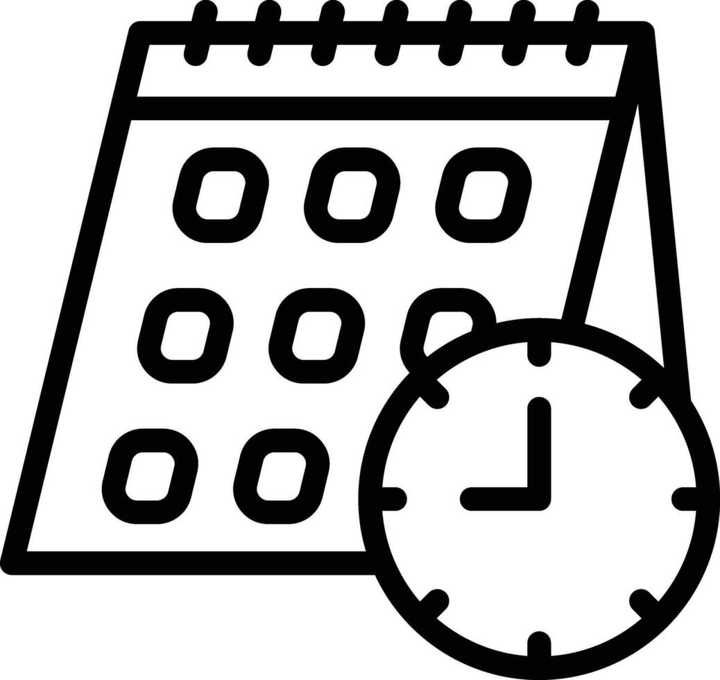 icono de vector de horario