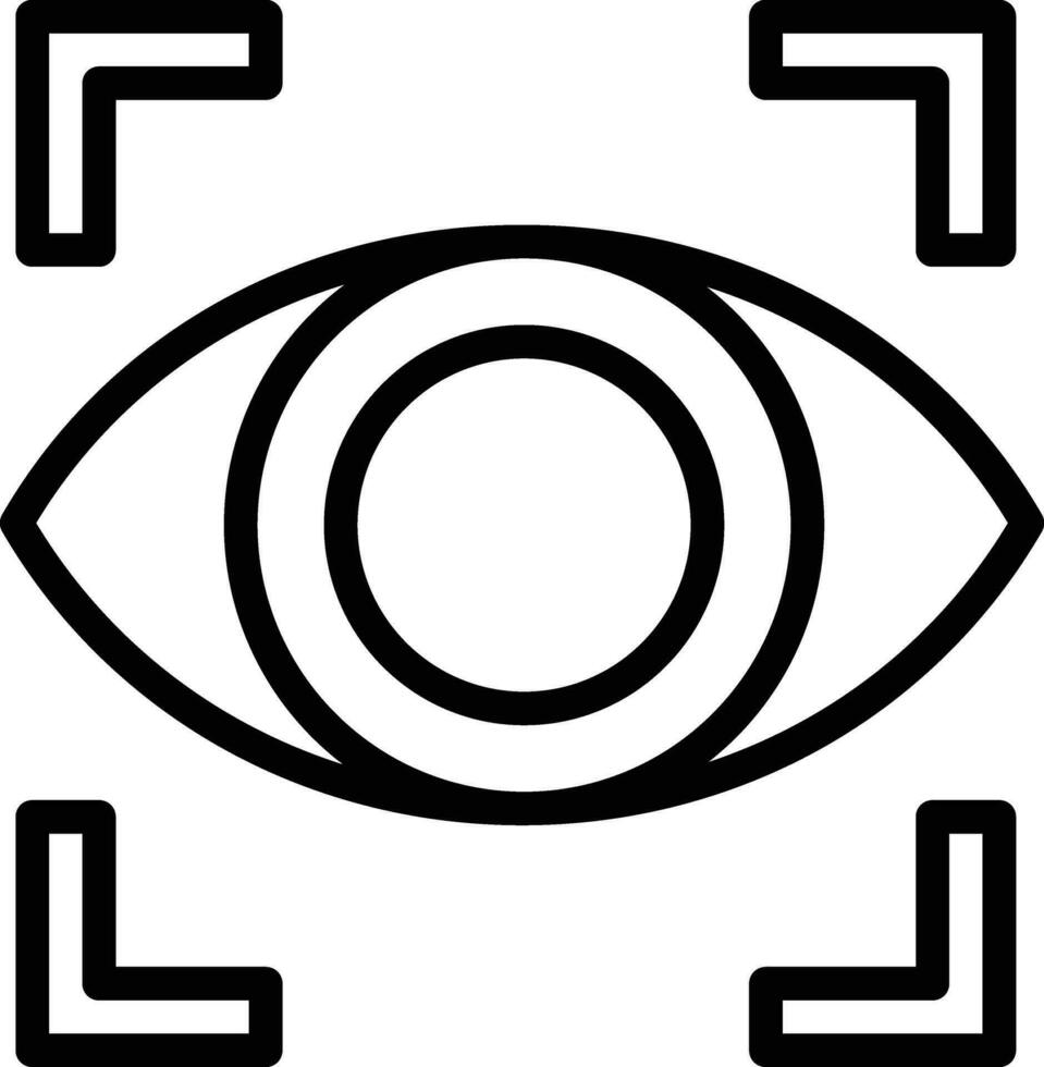 Eye Scanner Vector Icon