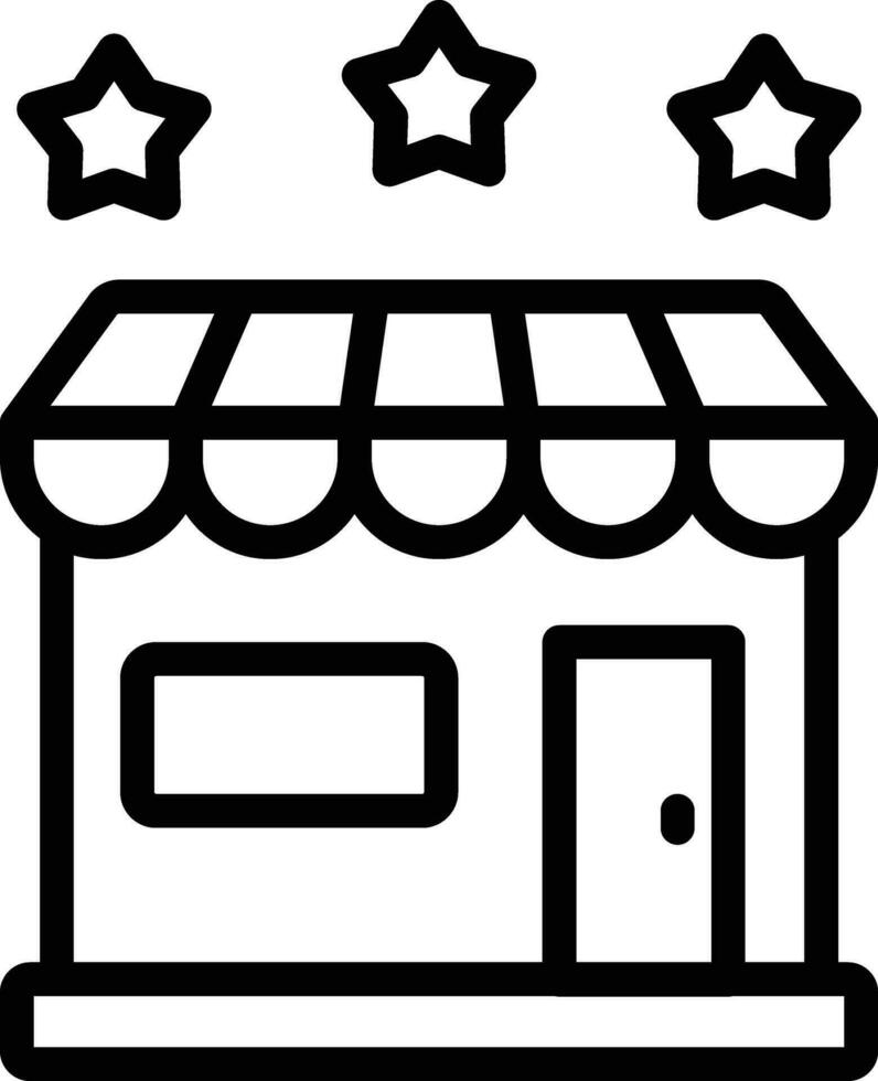 Store Rating Vector Icon